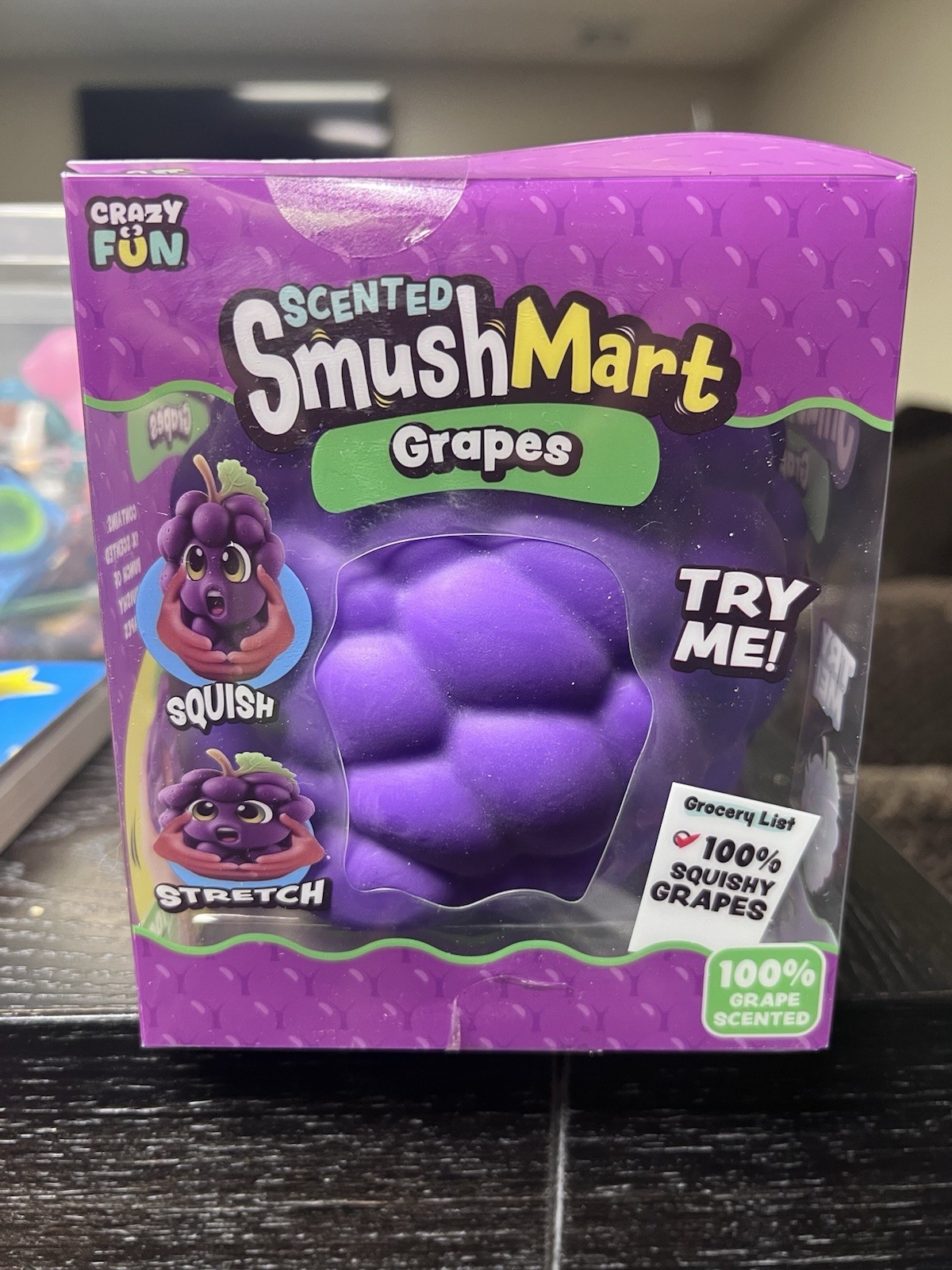 Viral SmushMart Grape Squishy Scented Squeezy Toy FAST SHIPPING