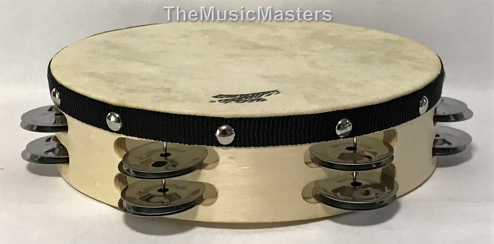 8″ inch Wood TAMBOURINE Double Jingle Row Band Percussion Musical Instrument