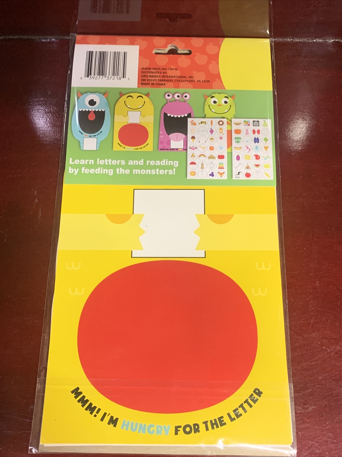 Teaching Tree Feed The Monster Alphabet Game 6pack brand new