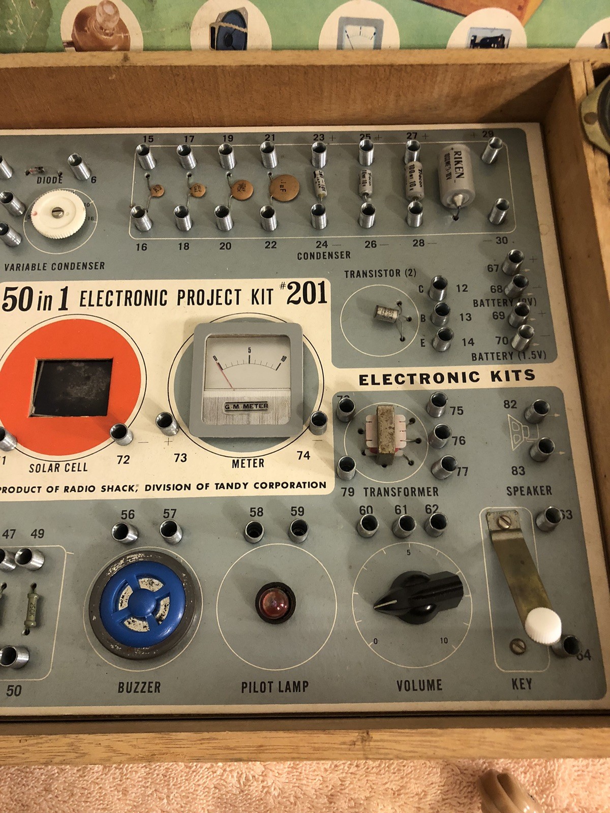 Vintage 1967 Radio Shack Science Fair Electronic Project Kit #201 Tested