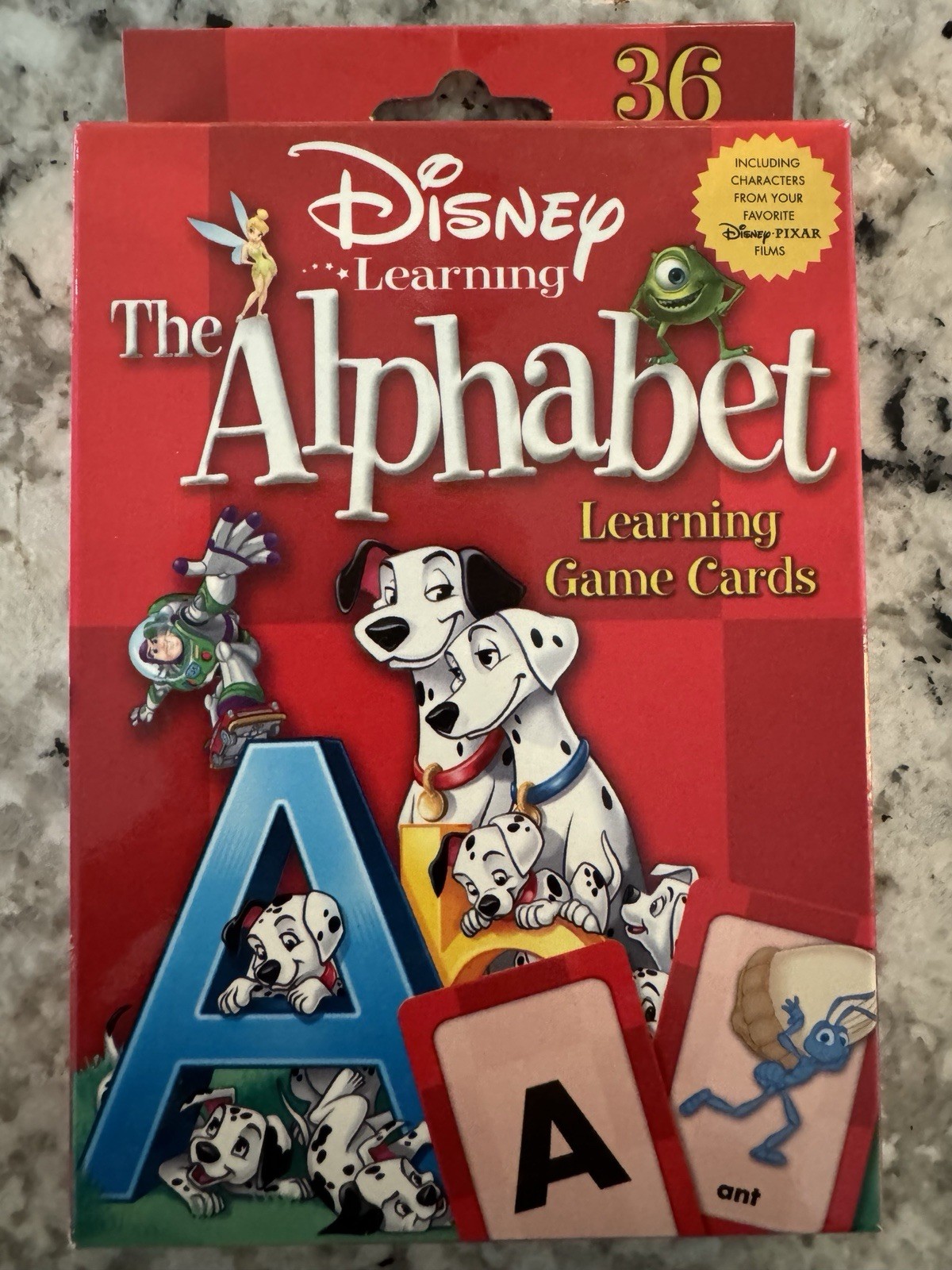 Disney Learning The Alphabet Learning Game Cards – Brand New