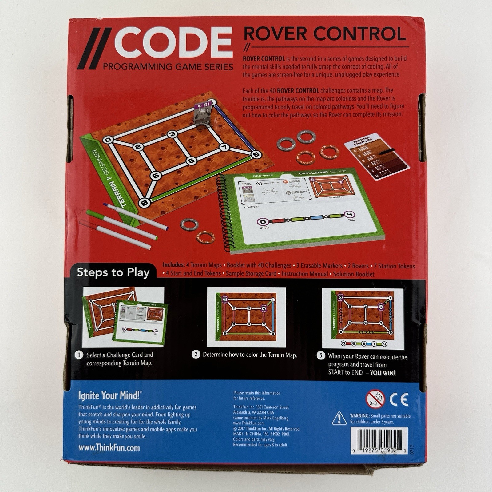 Thinkfun Rover Control Programming Game Series New Open Box MISSING Markers