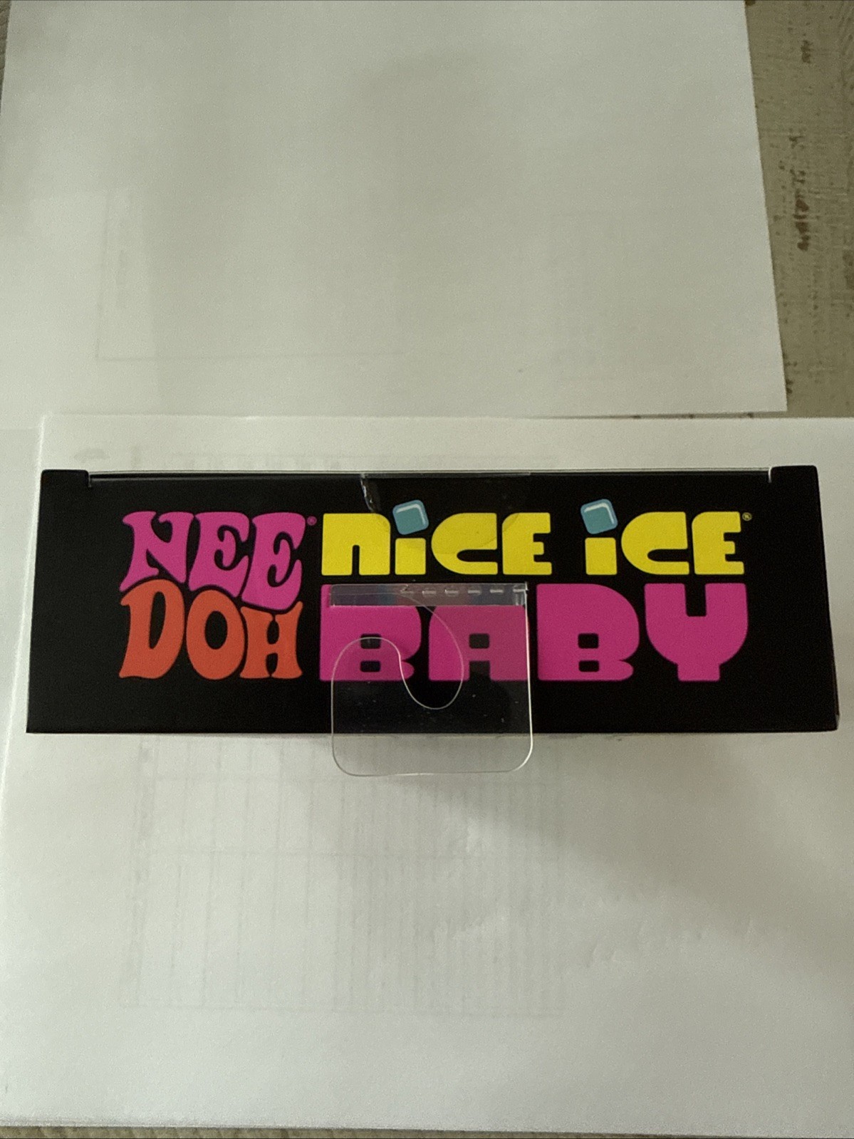 NeeDoh Nice Ice Baby Squish Cube Super Solid Stress Toy. Factory Sealed NIB