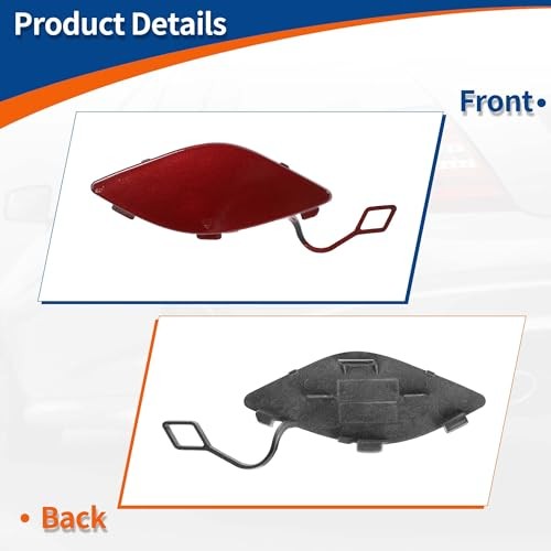 Front Right Passenger Side Car Bumper Tow Hook Cover Tow Cover Cap Hyacinth