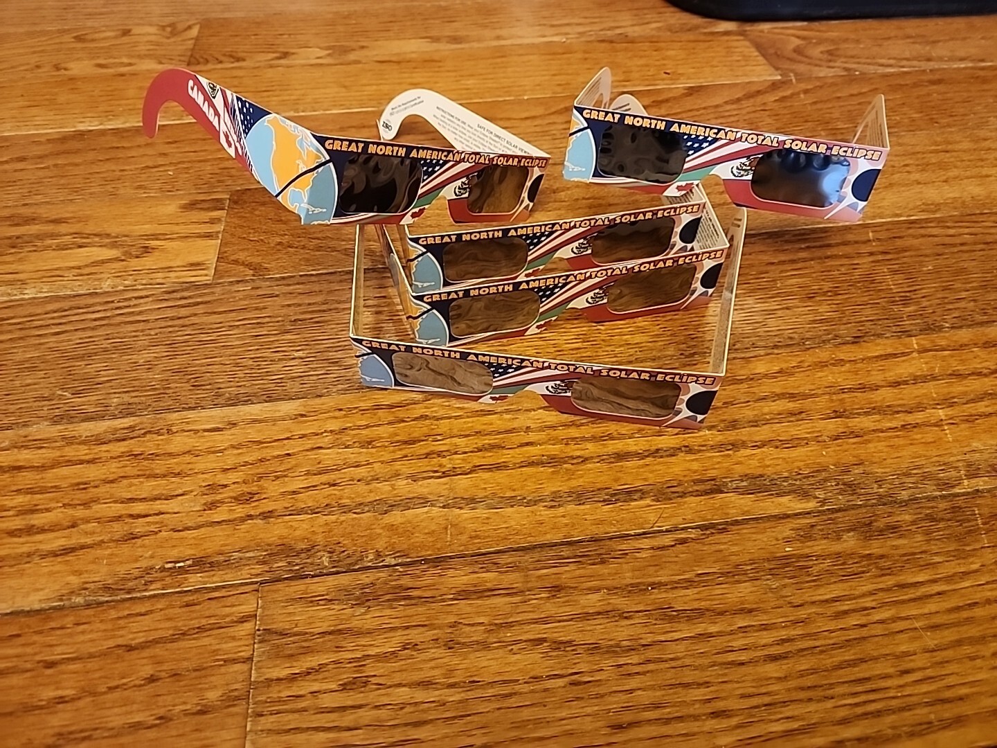 5 Solar Eclipse Glasses ISO & CE Certified-AAS NASA Approved 2024 Safe Glasses
