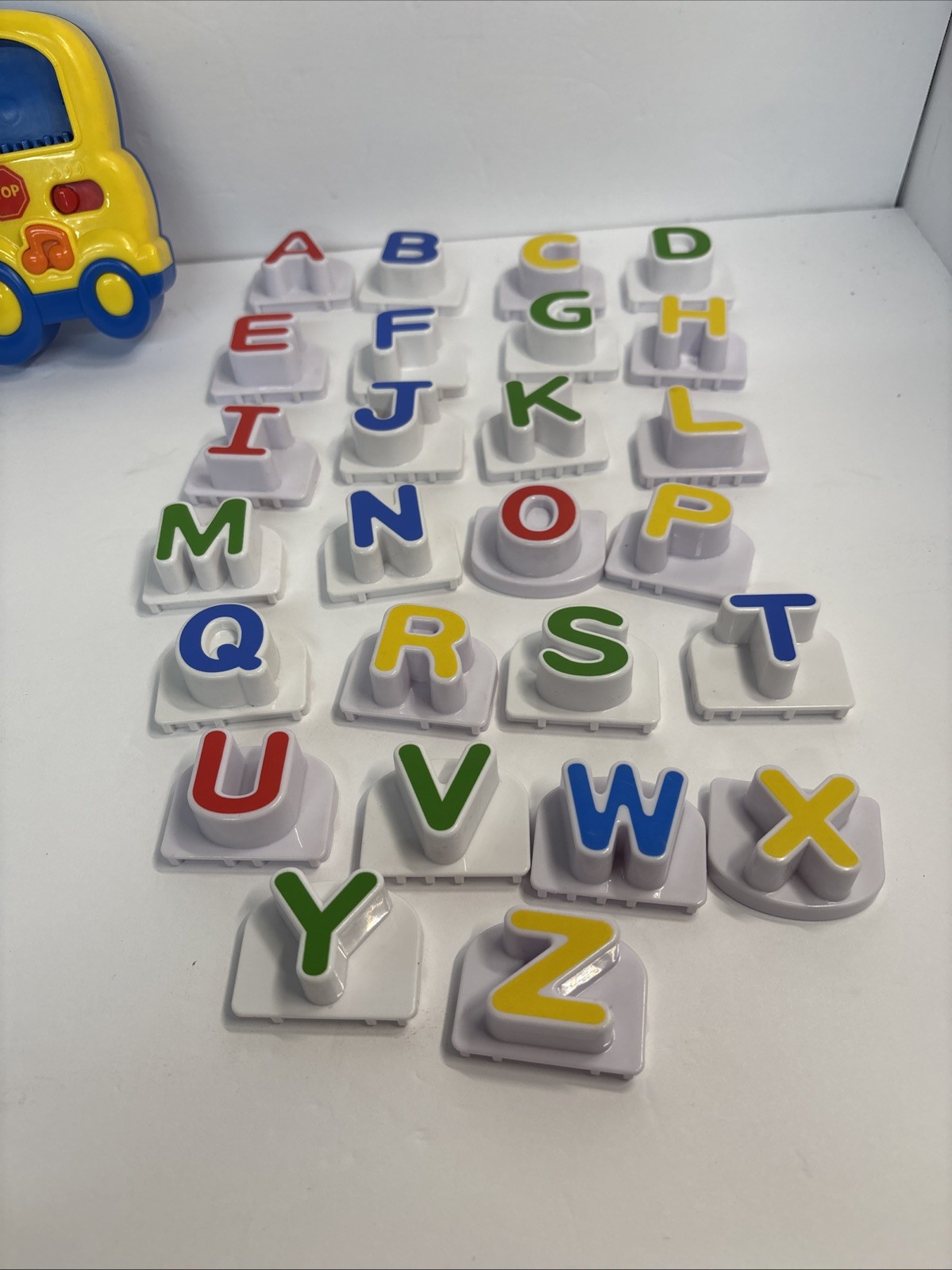 Leap Frog School Bus Fridge Phonics Alphabet Letters Magnetic COMPLETE Tested