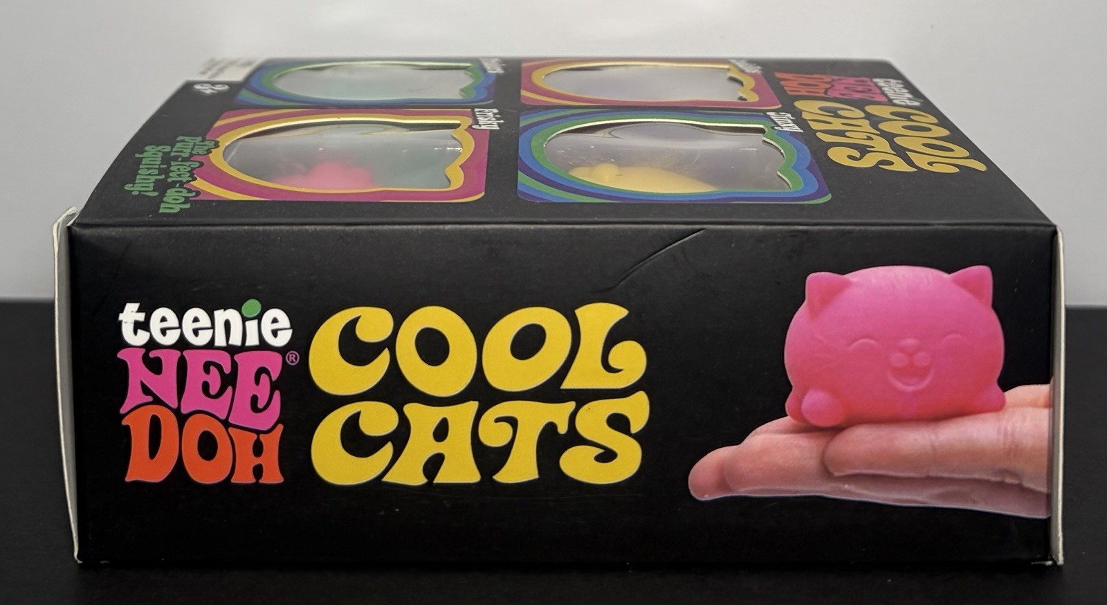 Schylling NeeDoh Teenie Cool Cats 4-Pack Kittens Stress Fidget Sensory Toy – New