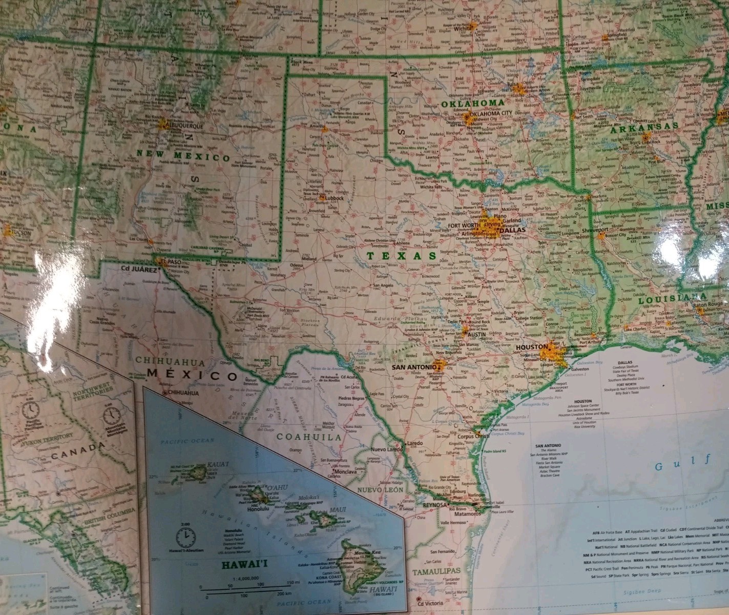 Classroom Laminated Map Of The United States 50″x35″ Imus Geographic (Detailed)
