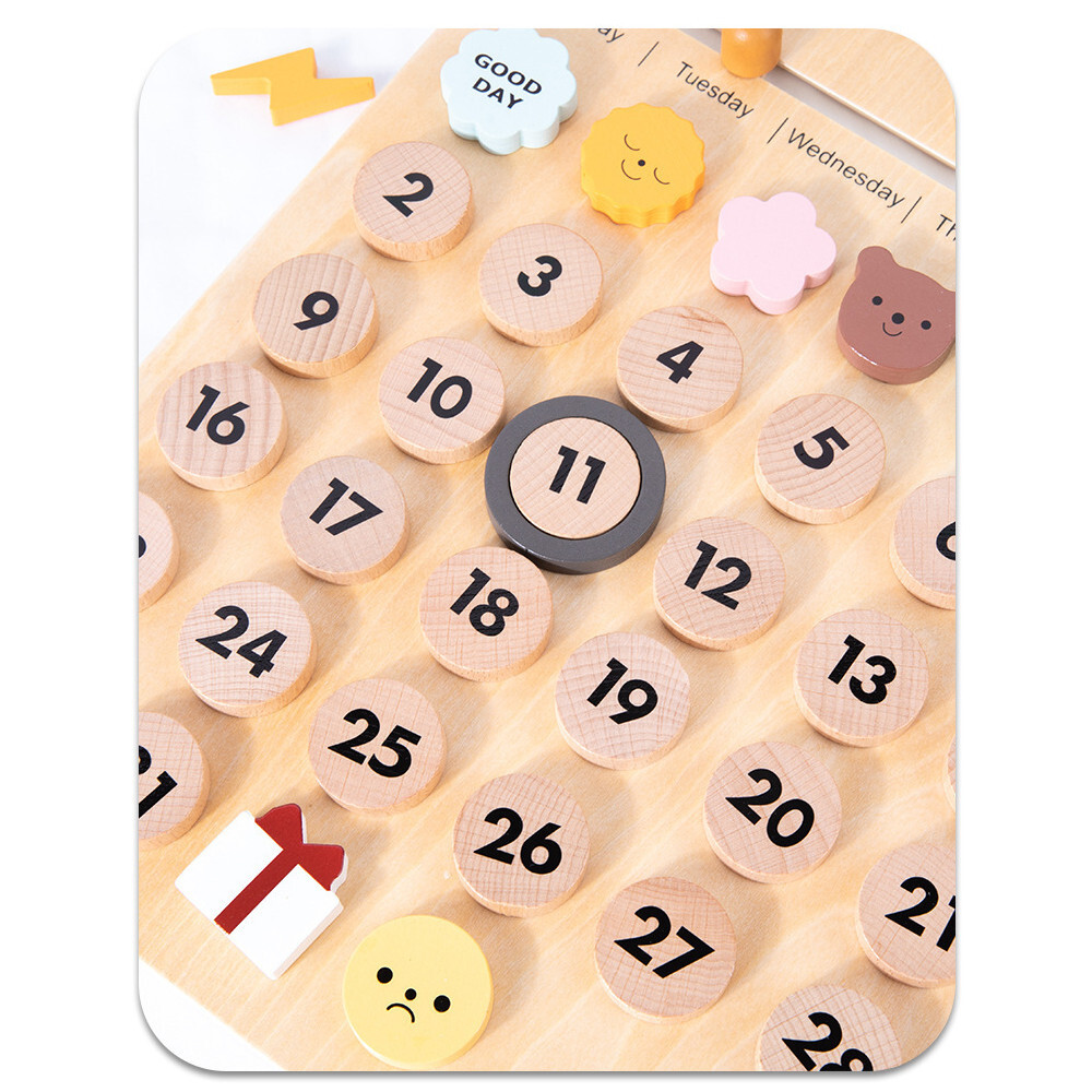 Wooden Magnetic Calendar – MONTESSORI PRACTICAL LIFE MATERIAL