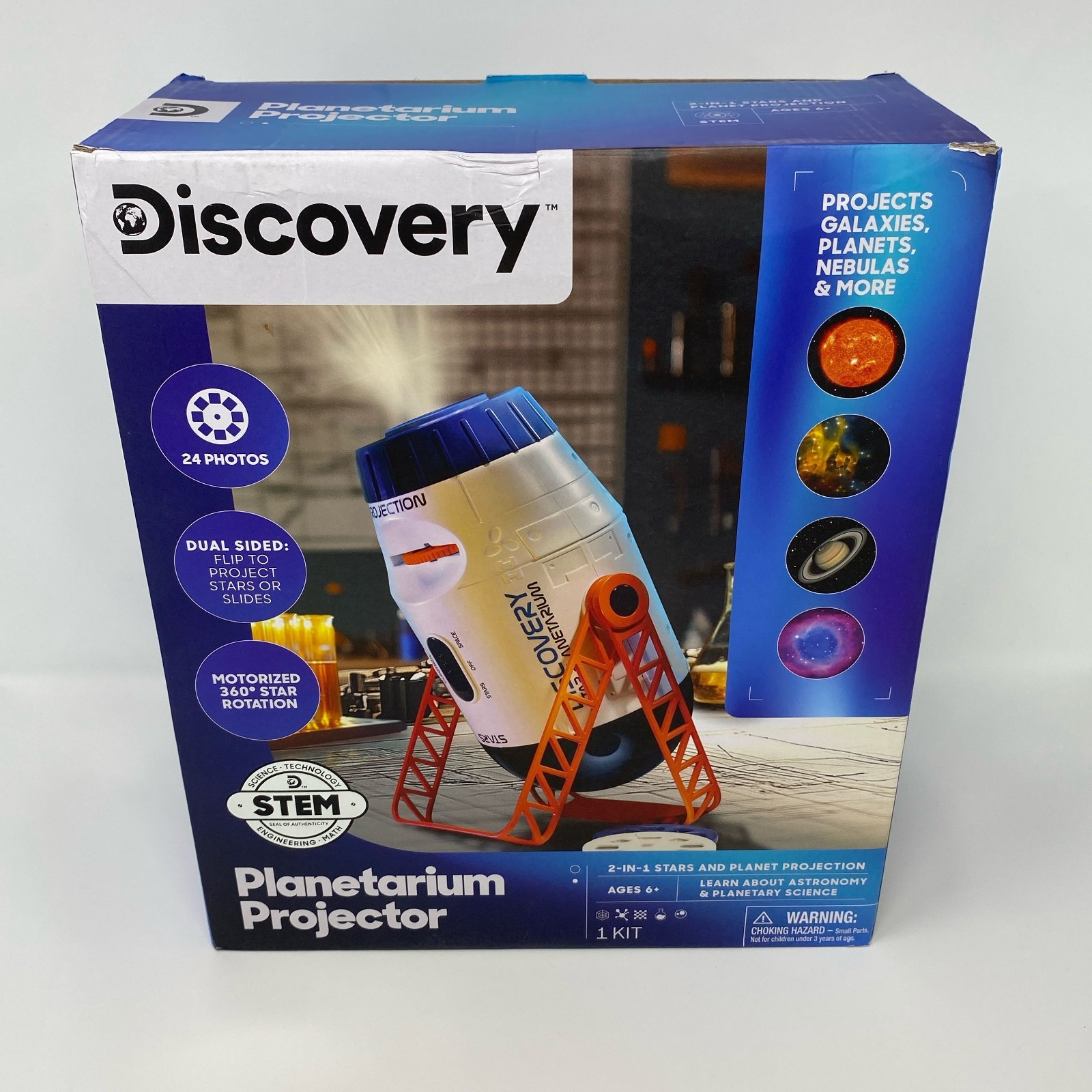 Discovery Planetarium Projector 2-in-1, White/Blue (6000076)