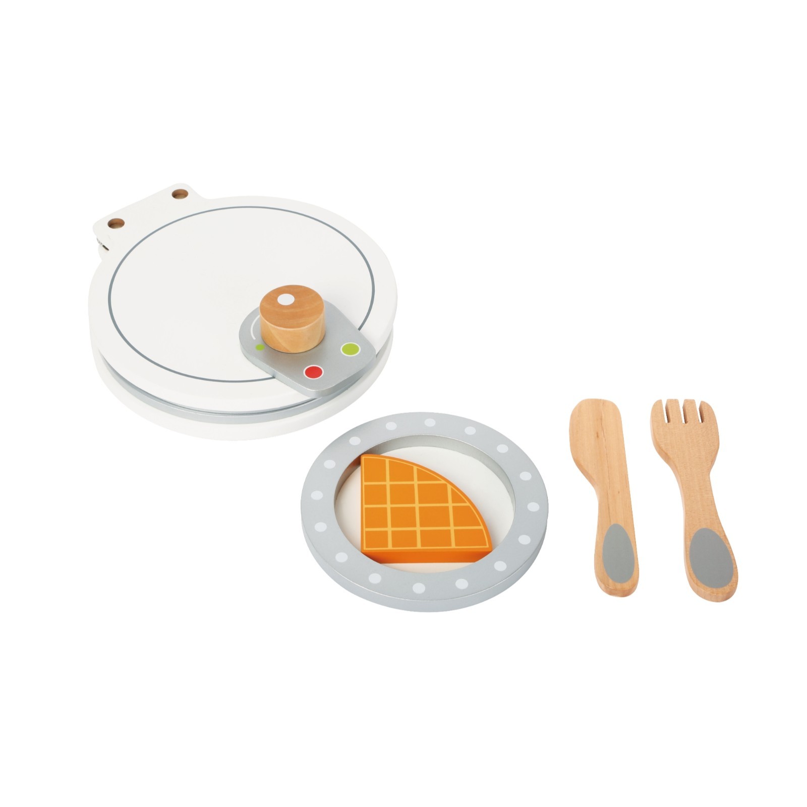 Small Foot Wooden Waffle Iron Toy For Play Kitchen Pretend Play Ages 3+