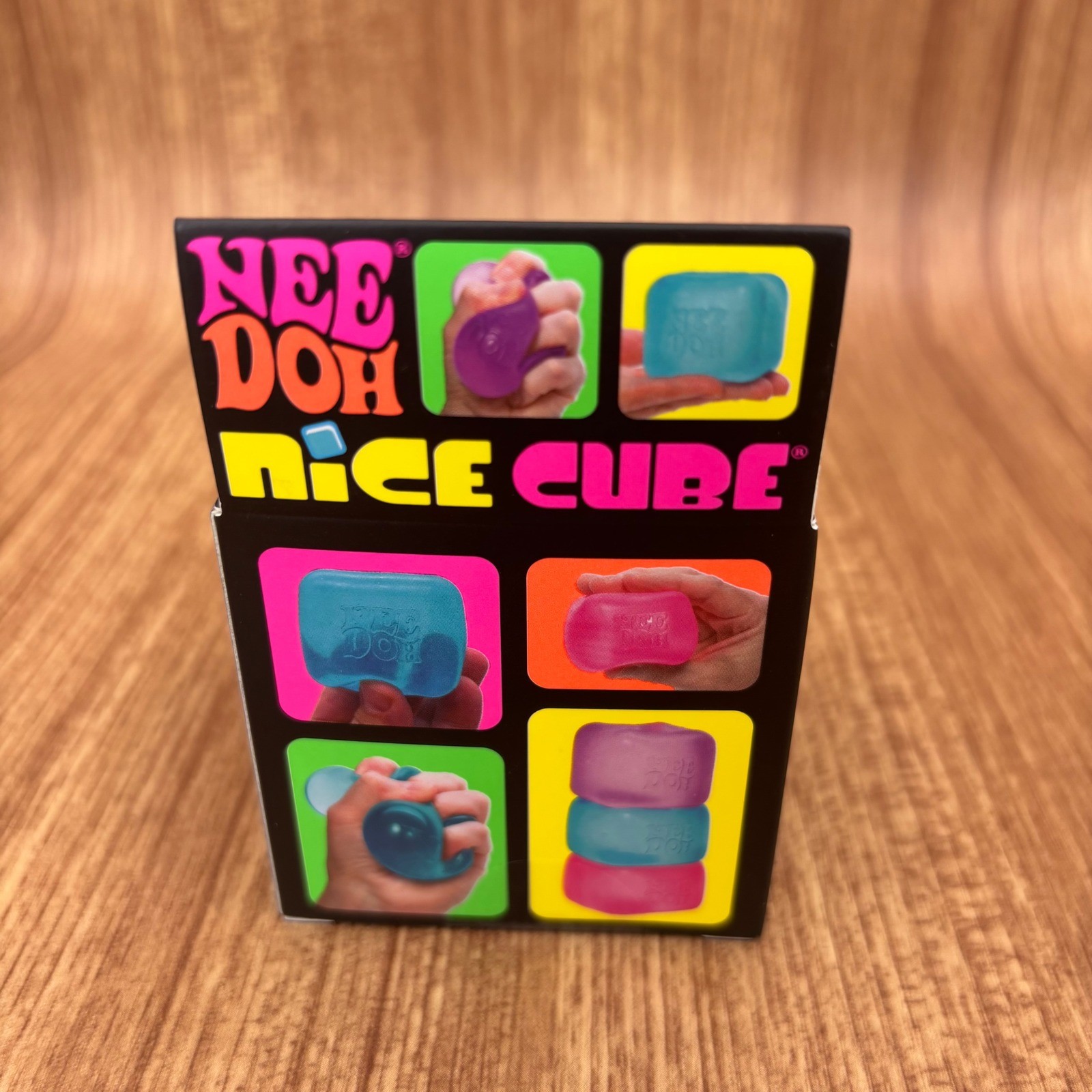 Schylling NeeDoh Nice Cube Fidget Toy Unisex OS Blue Super Solid Squish NEW