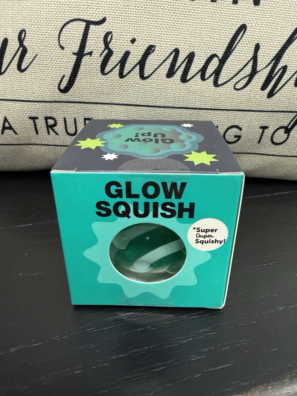 NEW Super Duper Squishy Glow in the Dark Squeezy by J’Adore Teal Glow Squish