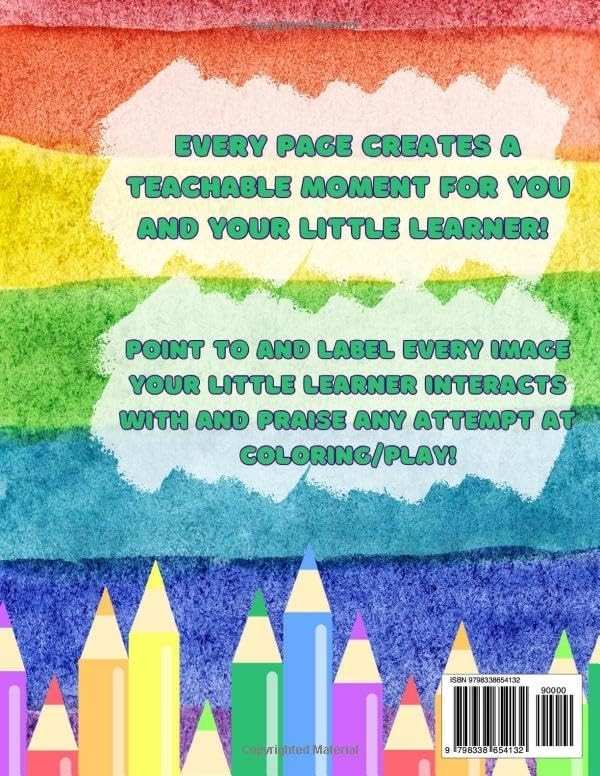My First Jumbo Print Alphabet, Number And Shape Coloring Book: For Your Toddler