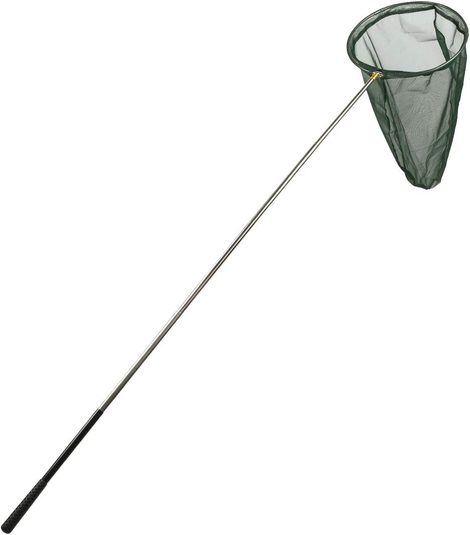 Professional Insect and Butterfly Net with 14″ Ring, 26″ Net Depth, 59″