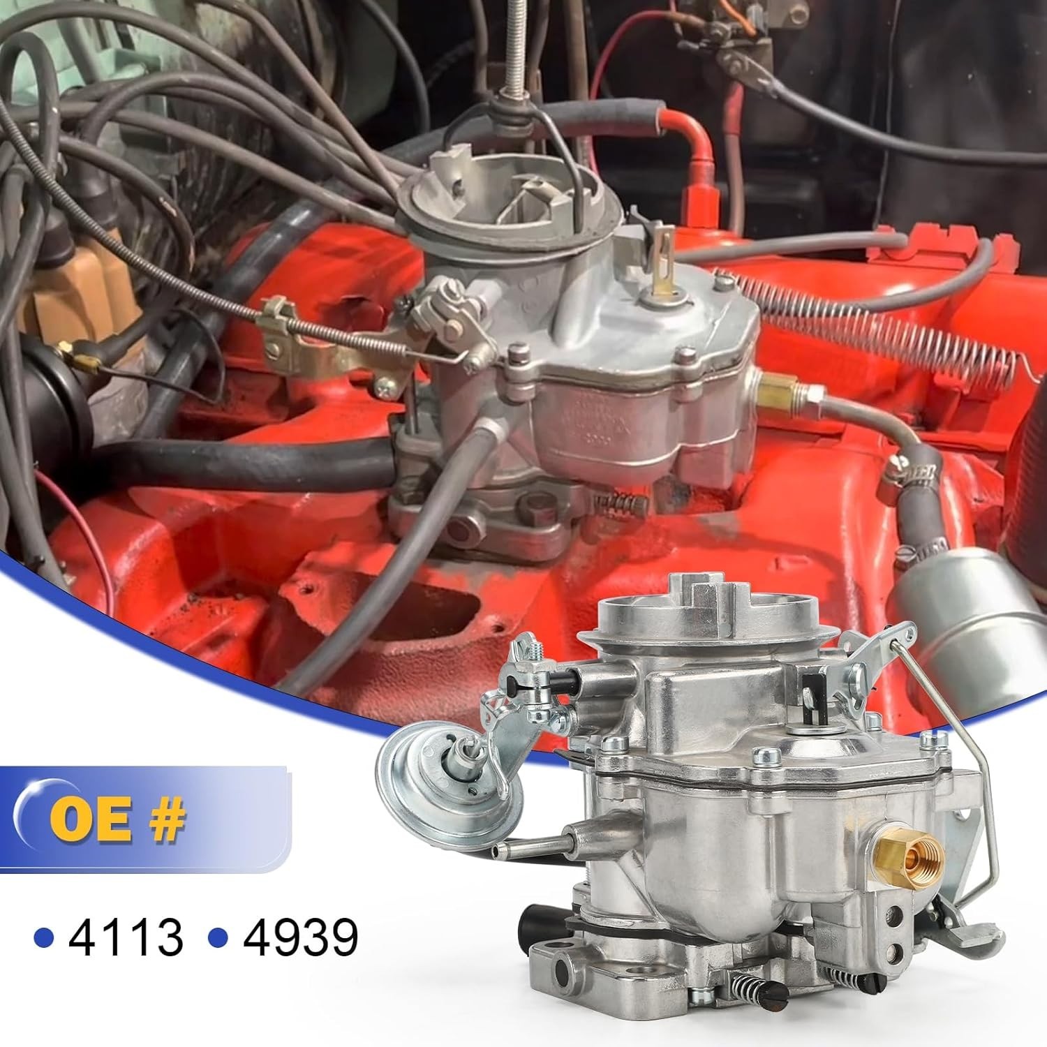2 Barrel Carburetor with Gaskets for Plymouth models & 1966-1973 Dodge Chrysl…