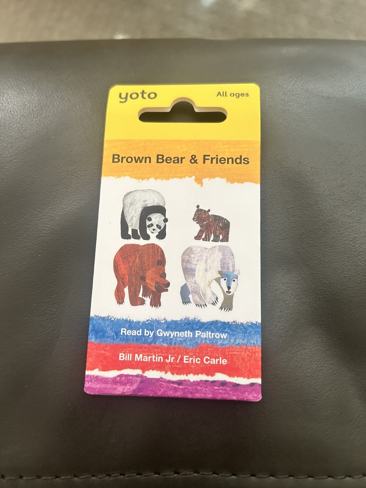 NEW Yoto Audio Player Card Brown Bear & Friends By Bill Martin Jr/Eric Carle