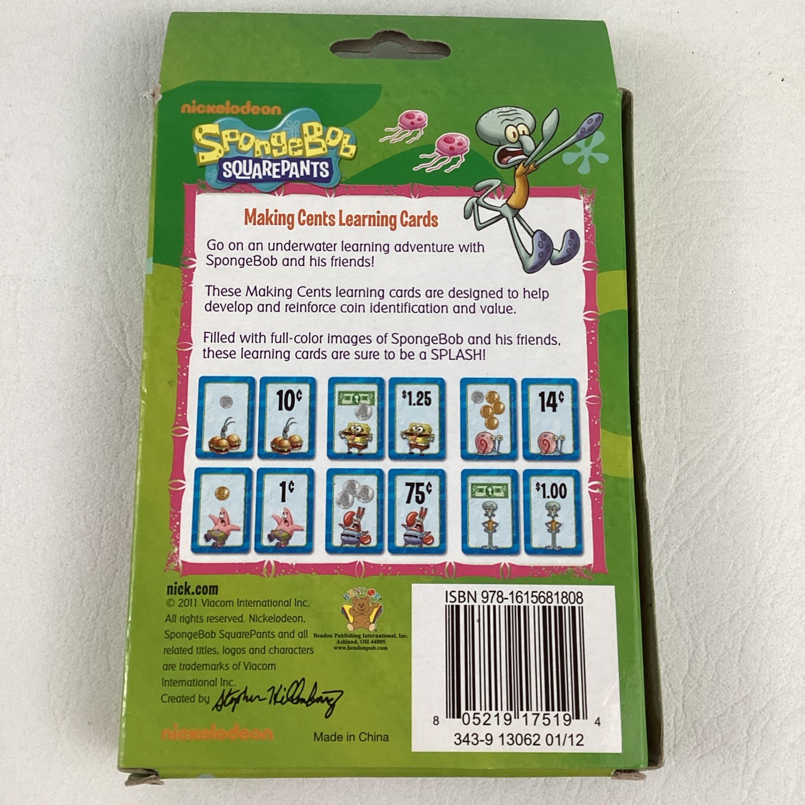 SpongeBob SquarePants Making Cents Learning Cards Money Change Nickelodeon