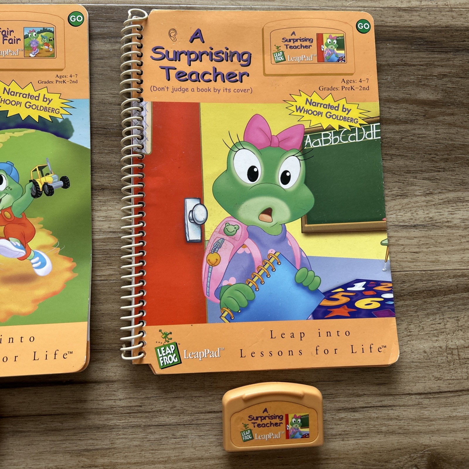 Leap Frog LeapPad SET of 4 Interactive Books Cartridges LEAP 1 Preschool-Grade 2