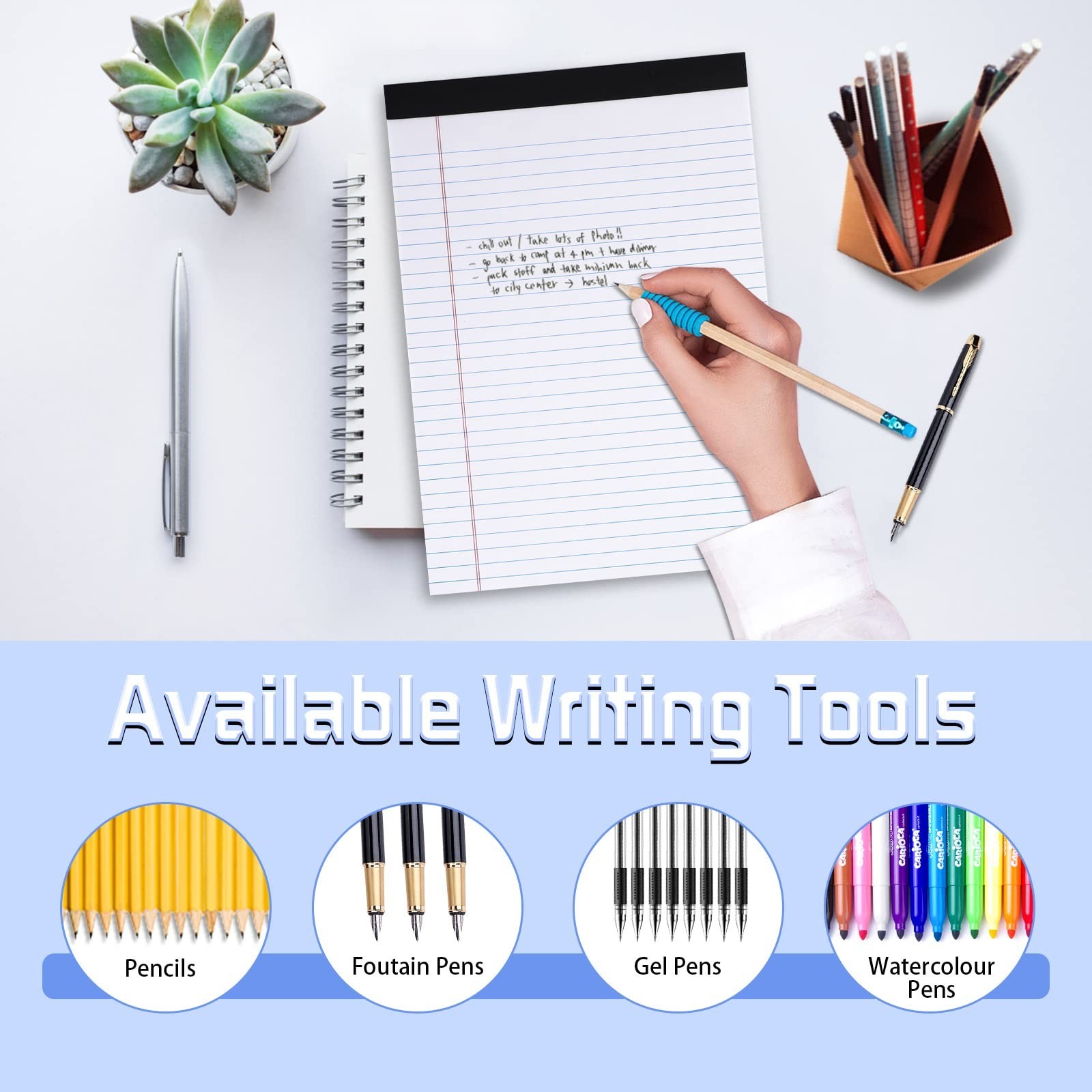 2 Pack Legal Pads Refills Note Pads, Writing Pads 8.5 x 11 Inches, Memo Pads …