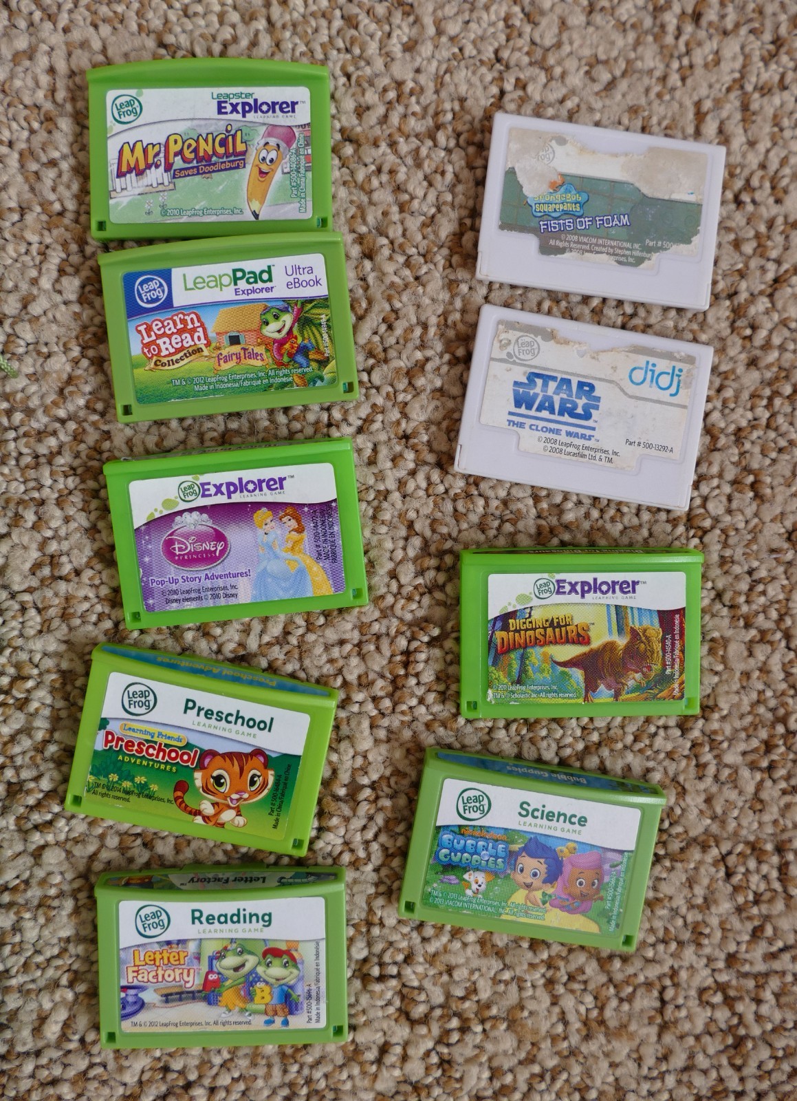 Leap Frog Leap Pad w/Stylus, Charger, Cable & 9 Games