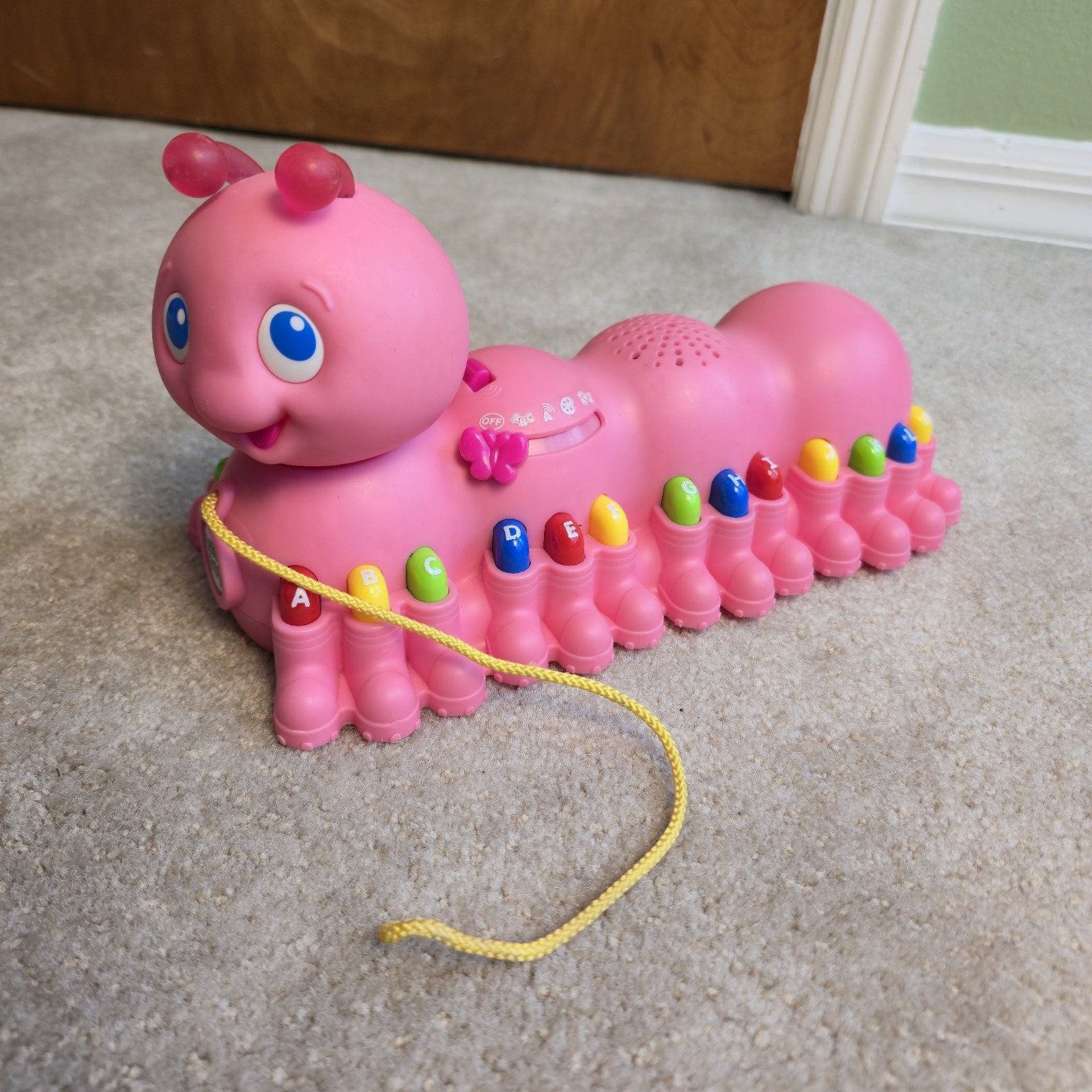 2007 Leap Frog Alphabet Pal Rare Pink Works