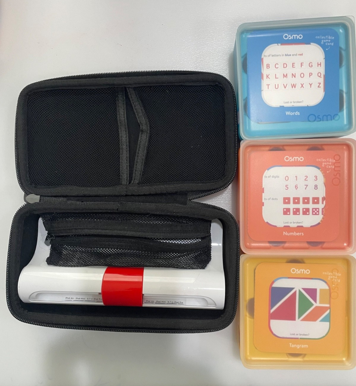 OSMO Lot- Base, Numbers, Tangram, Words, Coding, Pizza, Super Studio plus Case
