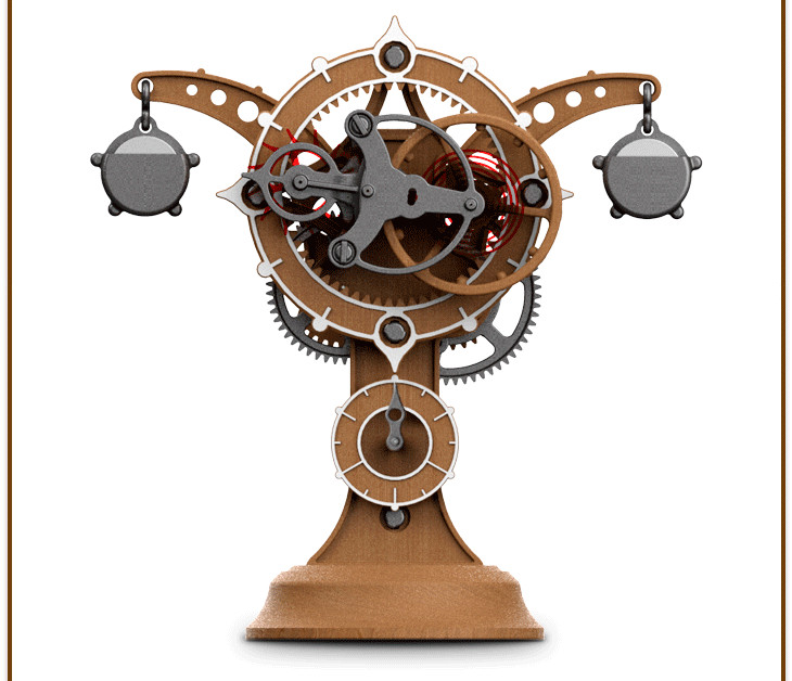 Da Vinci Machines Series G.E.T Clock #18185A ACADEMY HOBBY MODEL KITS