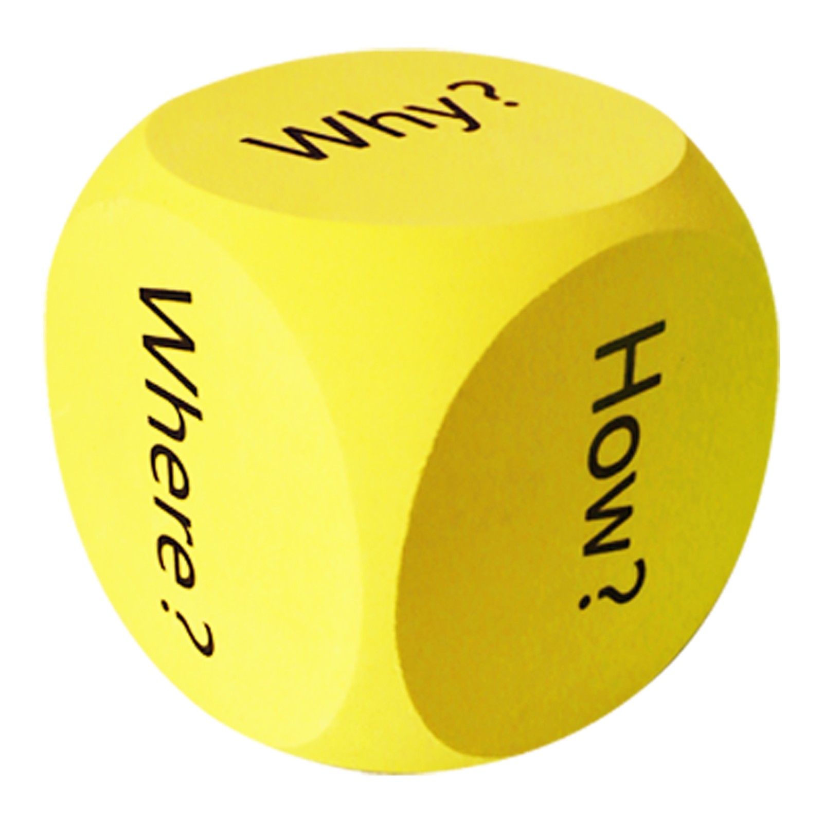 6-Sided Question Dice Cube for Classroom Activities for early learners