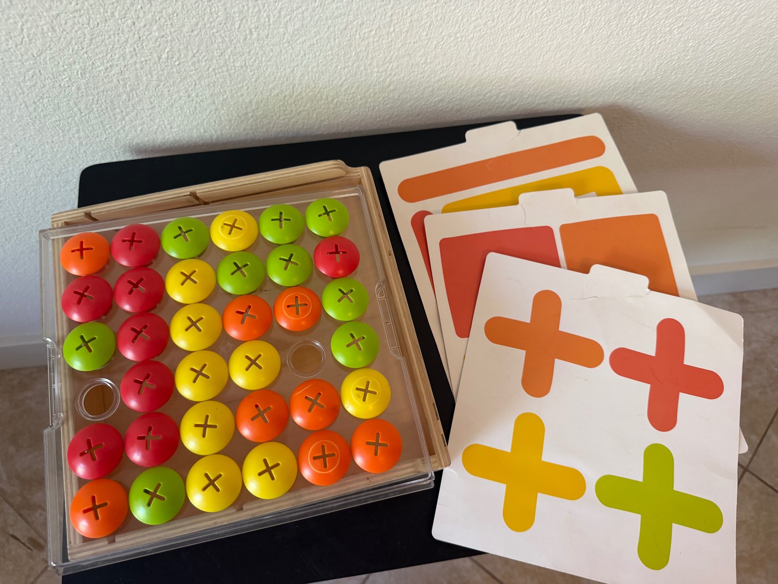 Toddler Preschool Pegboard Color & Pattern Matching Educational Toy Fine Motor