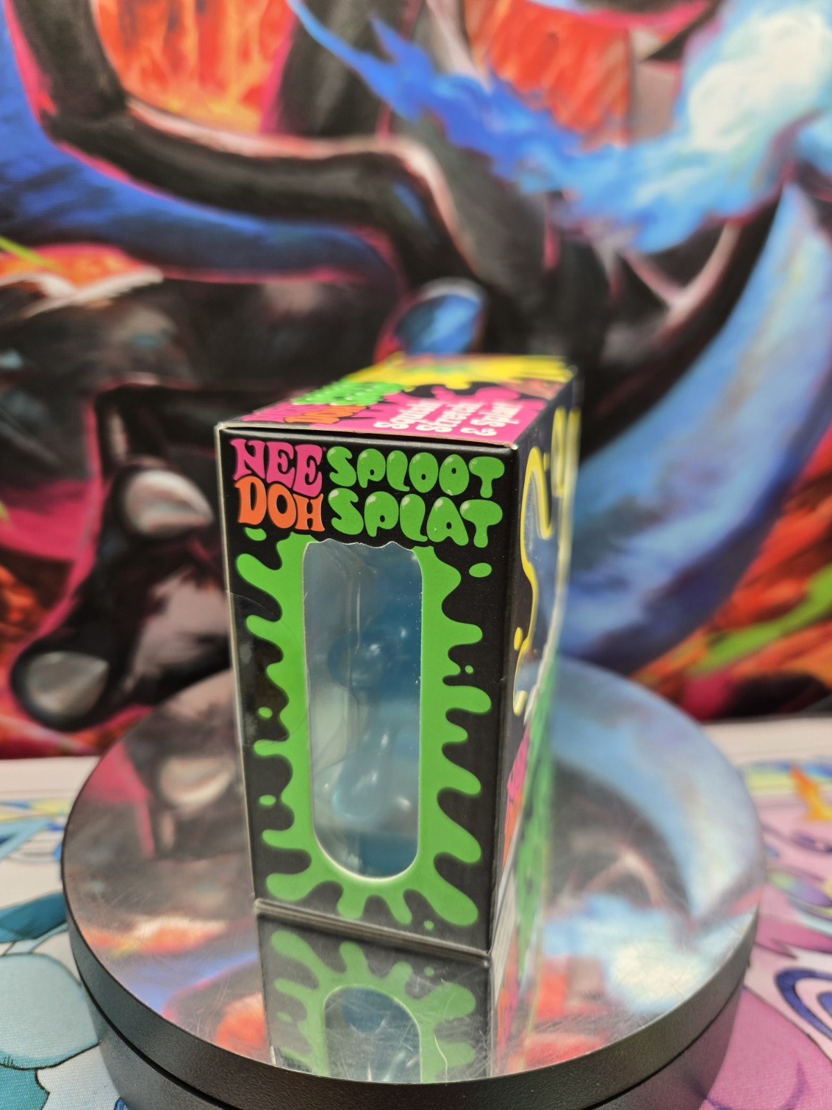 Nee Doh Sploot Splat Tactile Squeeze Toy, Blue Squish, & Stretch Fidget NEEDOH