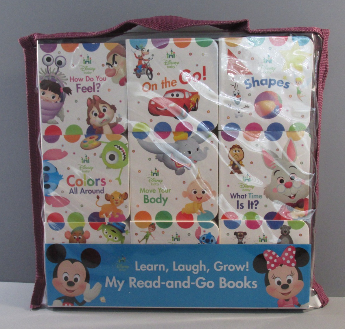 9 Piece PI Kids “Disney Baby” My Read-and-Go Study Board Books