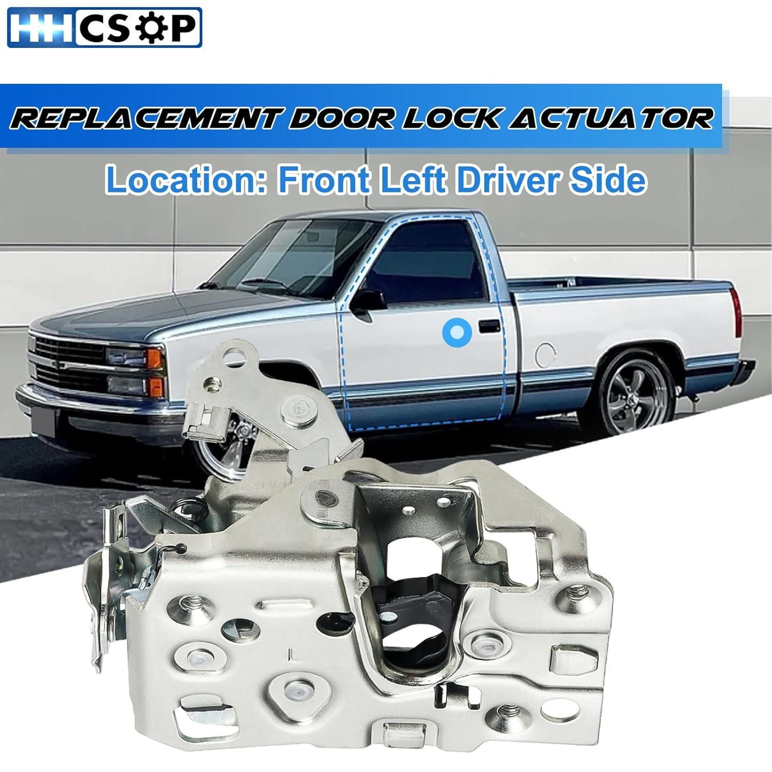 Door Lock Latch Assembly Front Left Driver Side for Chevy GMC C1500