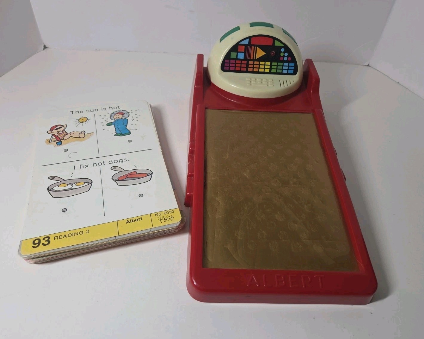 Vintage Albert The Teaching Robot Model 5950 Learning Toy 60 Cards Tested Works