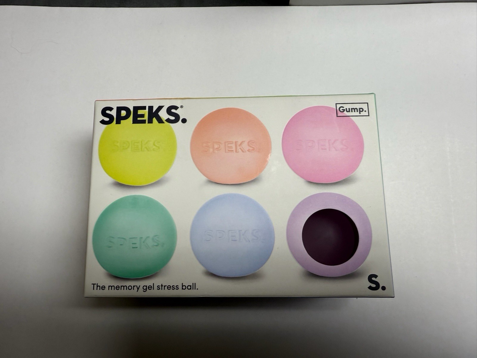 Speks Gump Memory Gel Stress Balls Set of 6 Multicolor Ages 8-11 Years
