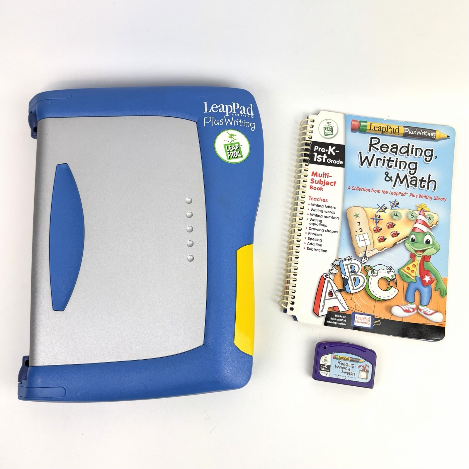 Leapfrog LeapPad Plus Writing Learning System + Reading Writing Math Game Book
