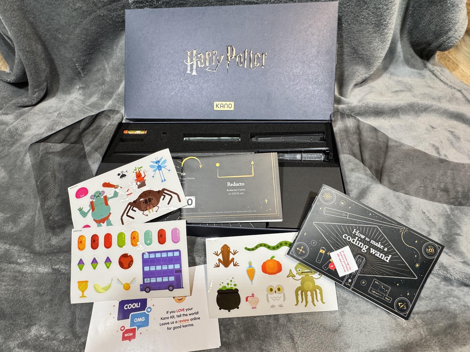 Kano Harry Potter Coding Wand Educational STEM Toy Kit Stickers Box Damaged
