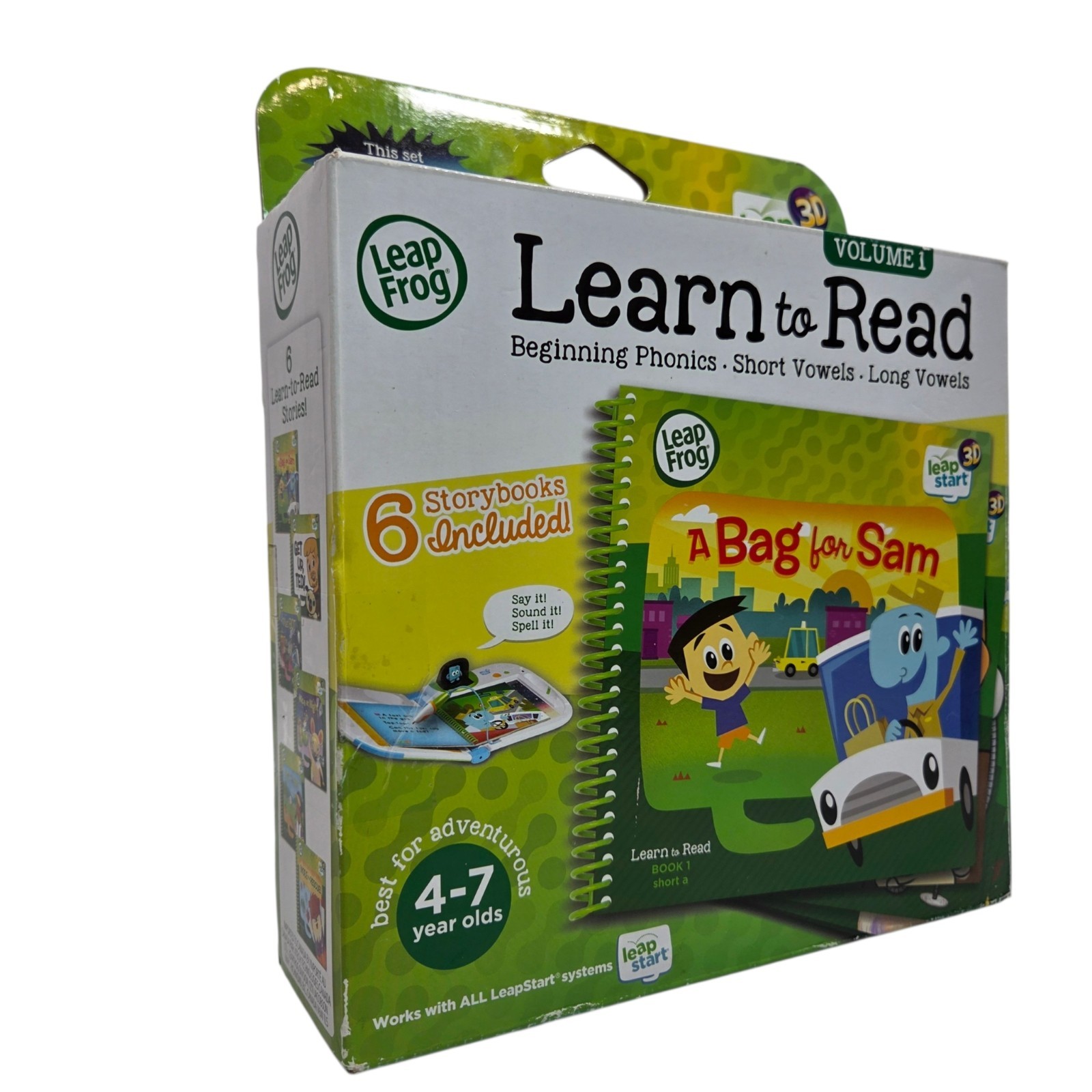 LeapFrog LeapStart Learn to Read Volume 1 Six Books NIB