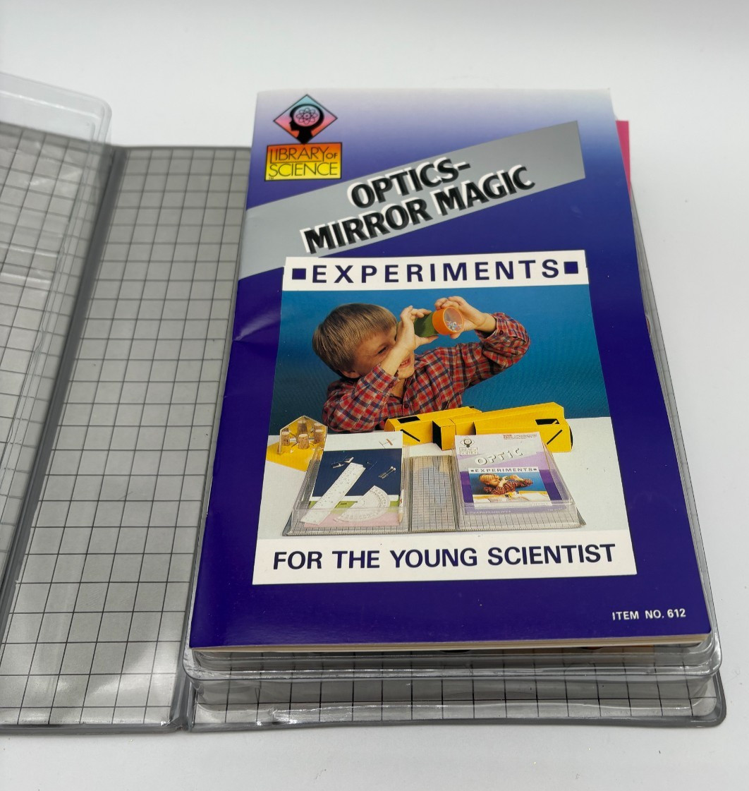 Vintage 1989 Library of Science Kit Activities Scientist Optics Mirror Magic NOS