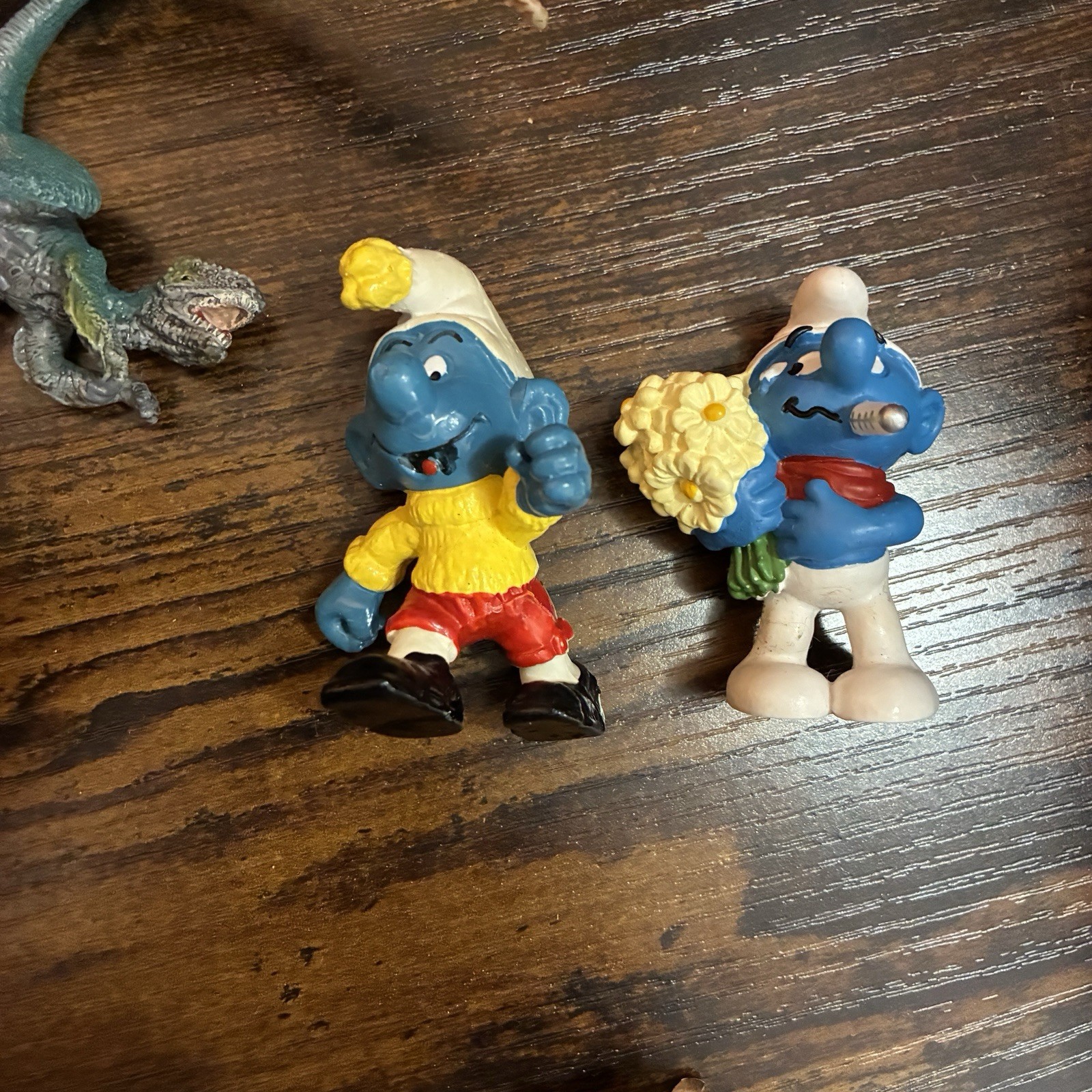 Schleich Figure Lot Animals Knight Dinosaurs Smurfs 1978 2012 Horse Saddle Zebra
