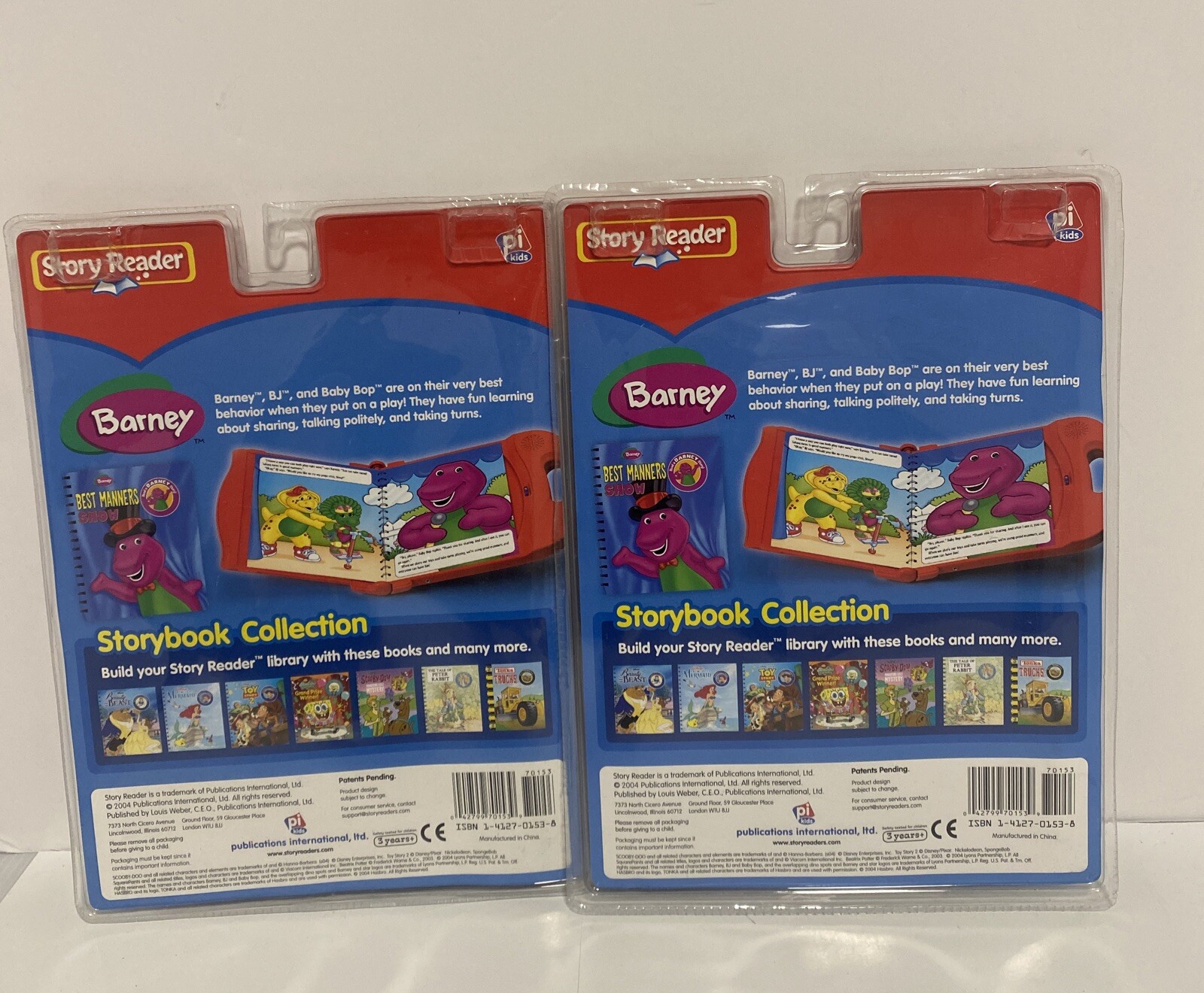 Story Reader Storybook w/ Cartridges Lot /NEW! Dora, Scooby-Doo, Pooh/Read