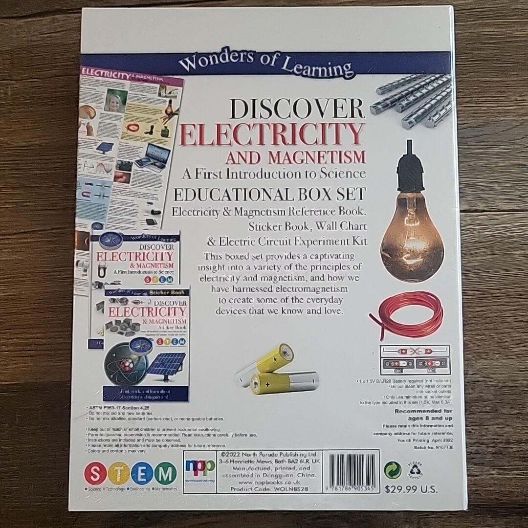 Discover Electricity and Magnetism Wonders of Learning STEM – Educational SEALED