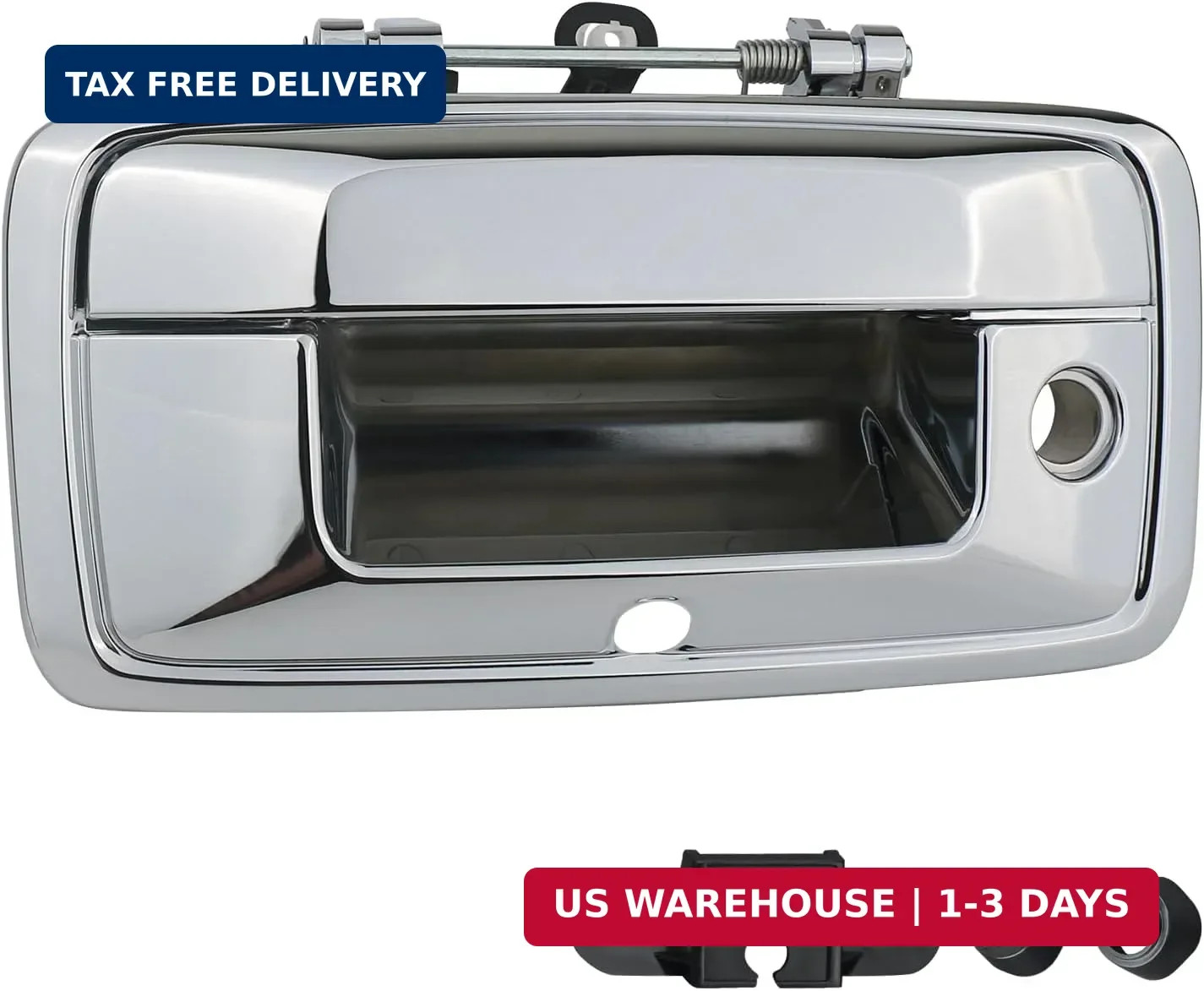 Tailgate Handle with Camera Hole Liftgate Latch Handle with Keyhole Fit for 2016