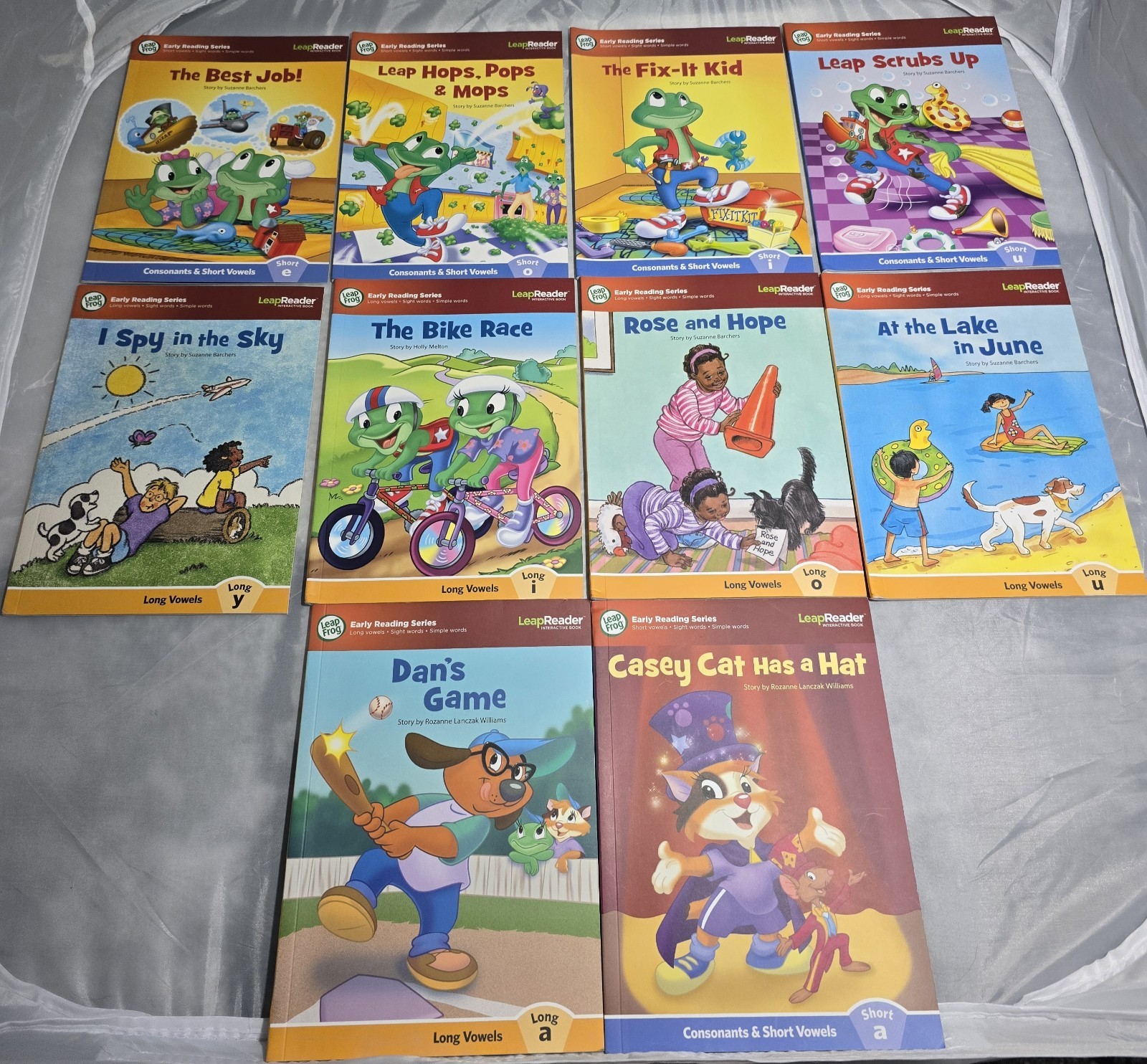 Leap Frog LeapReader Lot of 10 Books Early Reading Series Excellent Condition