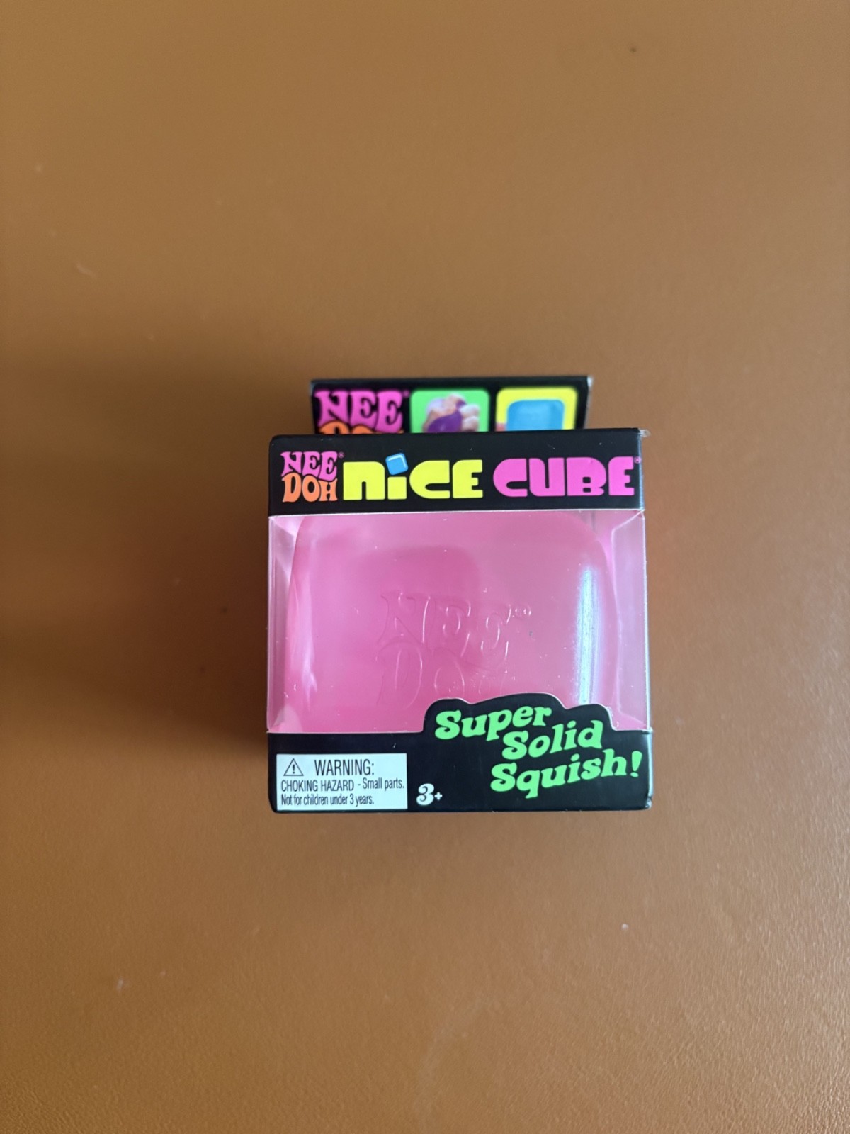 Original Nee Doh Nice Cube – Super Solid Squish! (Pink) – Factory Sealed Needoh