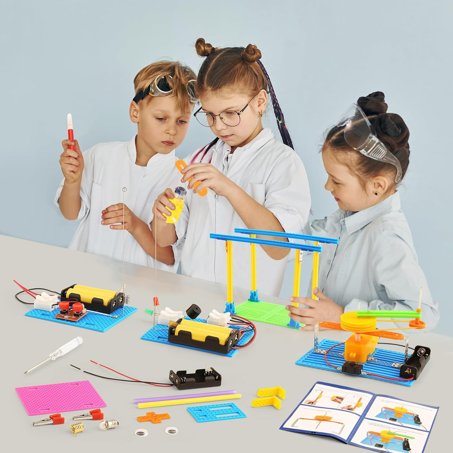 STEM Science Kits for Kids Age 8-12 Boys Activities Robot Building Kit 6-8 Girls