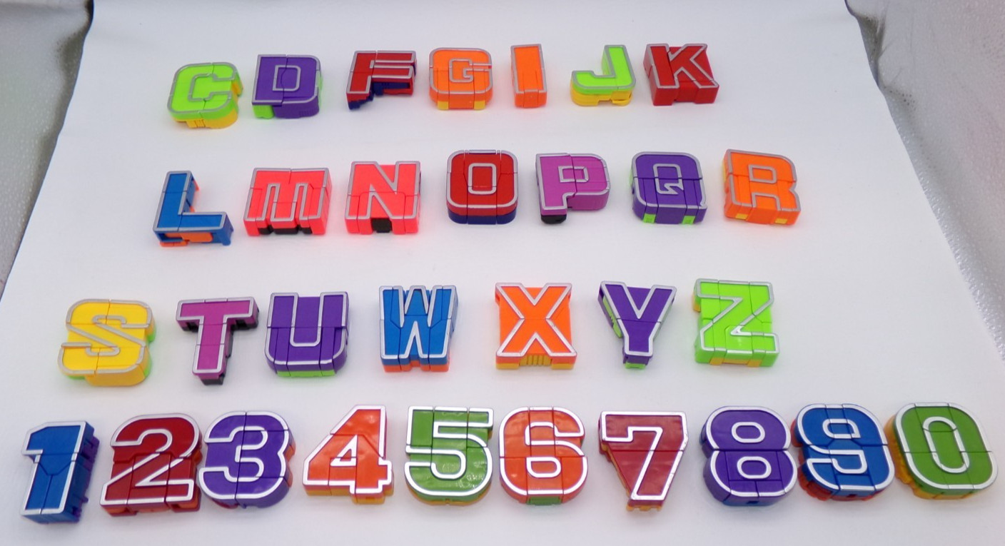 Alpha-Bots Transforming Alphabet & Numbers Numbers Complete Alphabet Incomplete