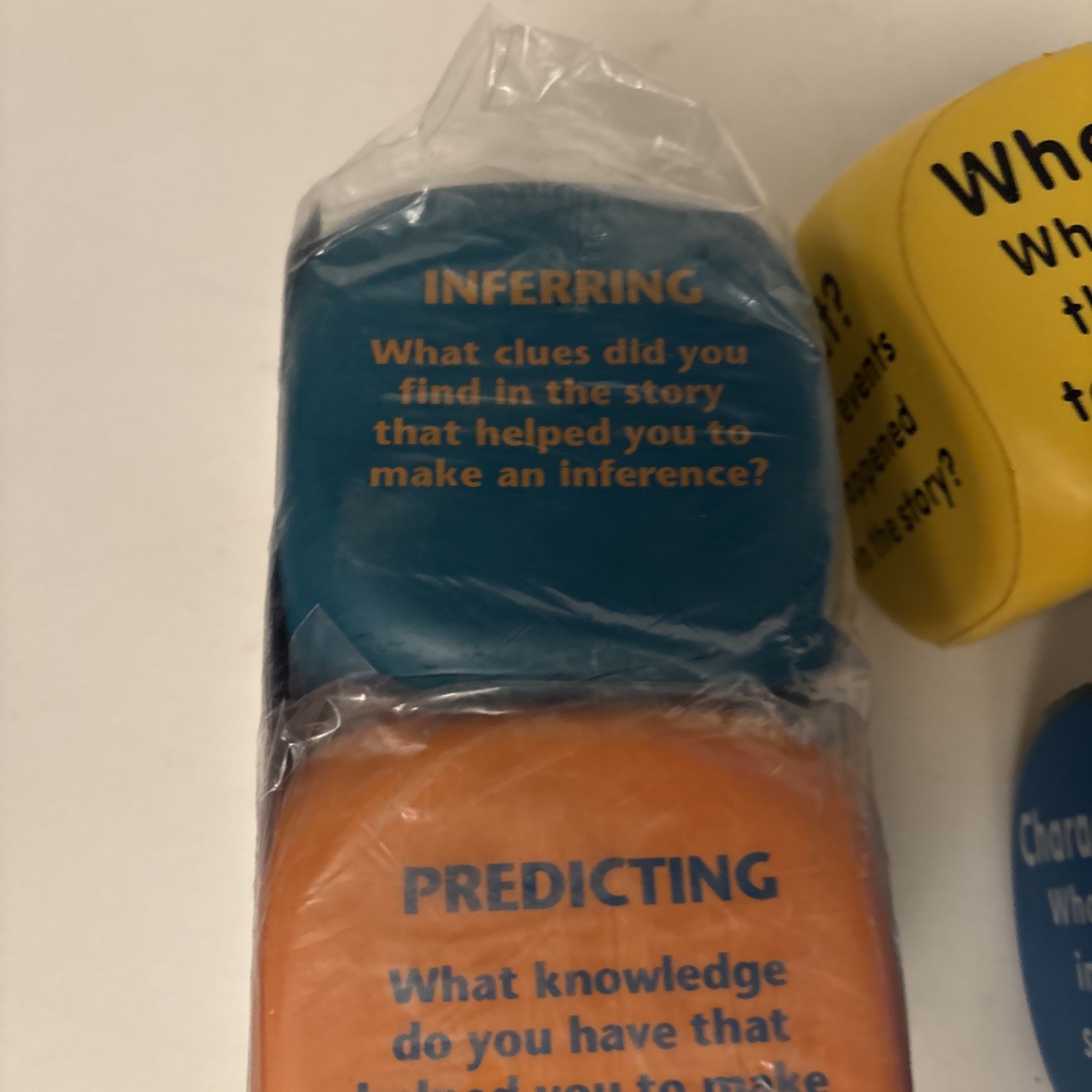 2006 Really Good Stuff Comprehension Strategies Dice Set Of 4 PREOWNED