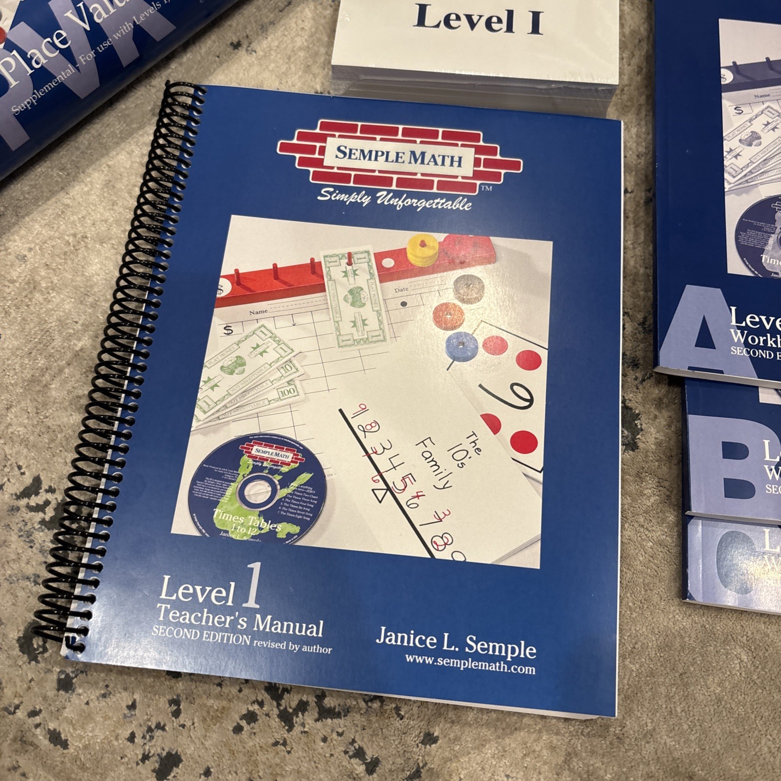 Semple Math Level 1 Complete Set NEW UNUSED Teacher’s Manual A B C workbook Etc