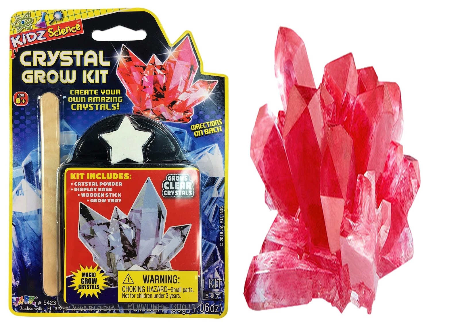 JA-RU Magic Crystal Growing Kit (1 Mineral Toy Set) 1 Pack, Grow